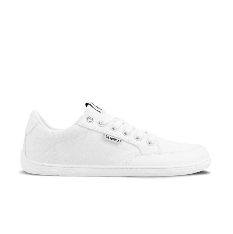 HOBIBEAR Wandelschoenen voor dames en heren, brede teenbox, slip-on sneakers, zwart, wit, 39 EU Breed